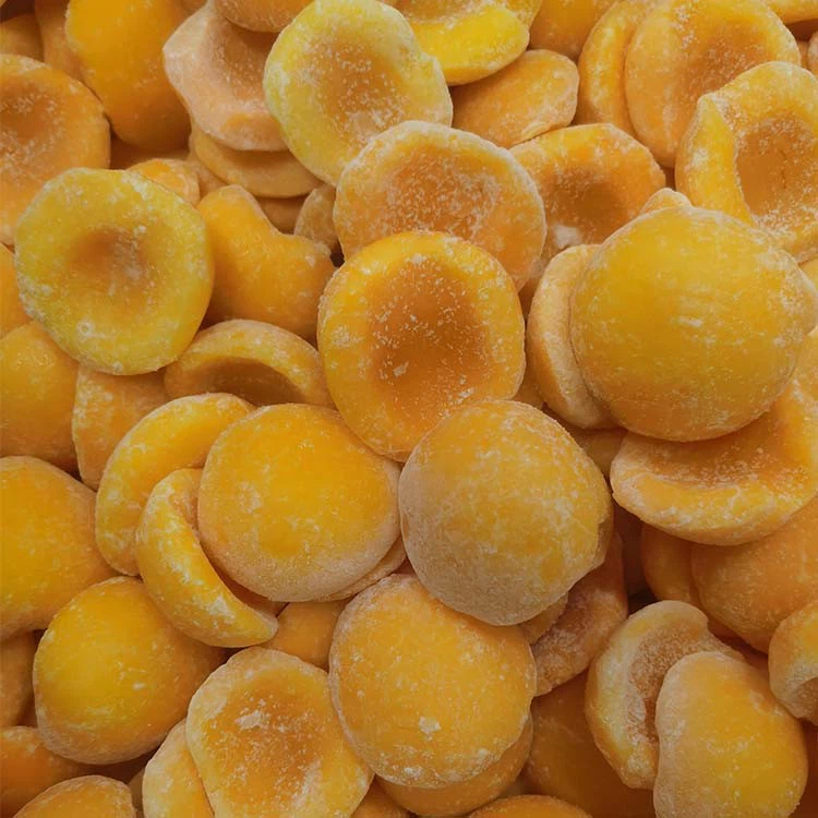Freezing yellow peach